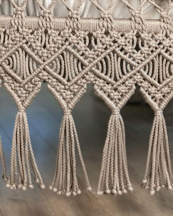Beige Macrame Swing For Adults - Leechoo