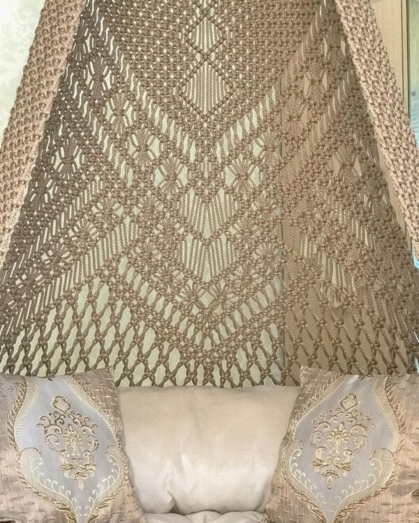 Beige Macrame Swing For Adults - Leechoo