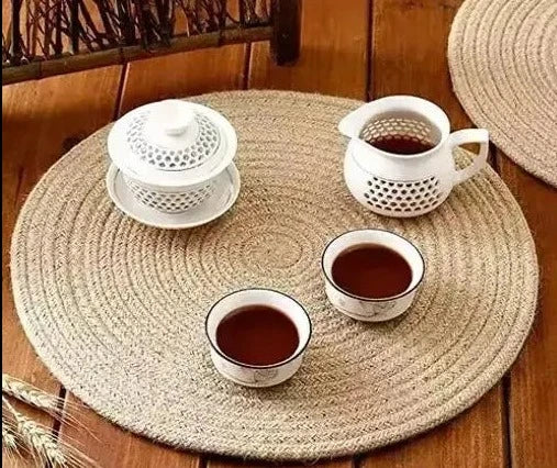 Handmade Jute Table Mats Set Of 4 - Leechoo