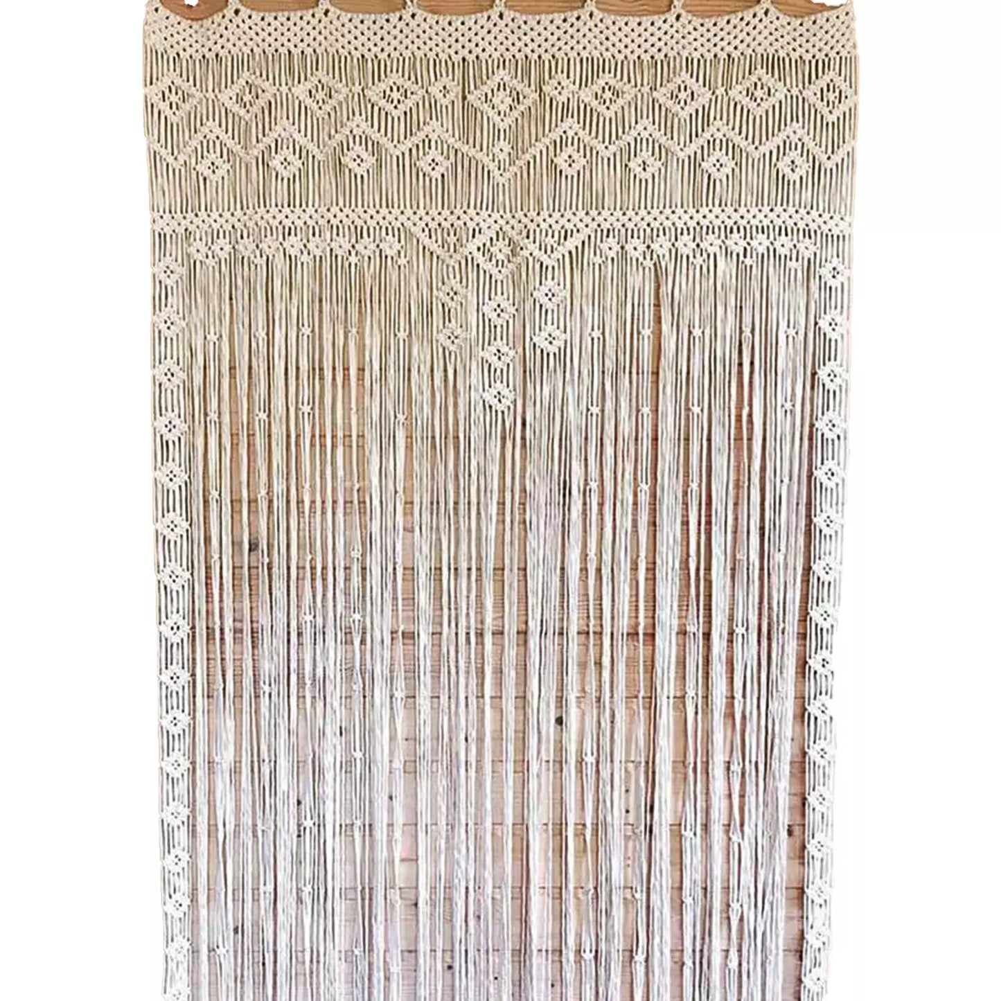 Handmade Macrame Curtains For Windows 8 feet - Leechoo