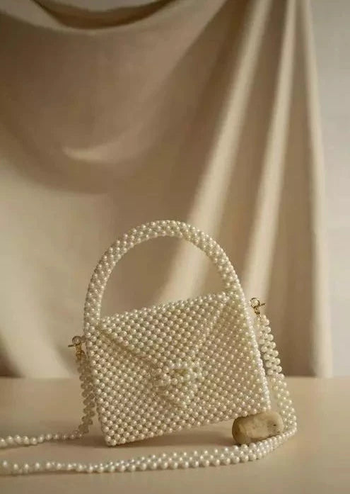 Luxurious Pearl Beaded Handbag For Women - Leechoo