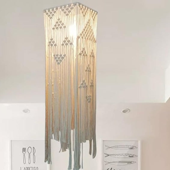 Luxurious Macrame Hanging Lamp For Home Decor - Leechoo