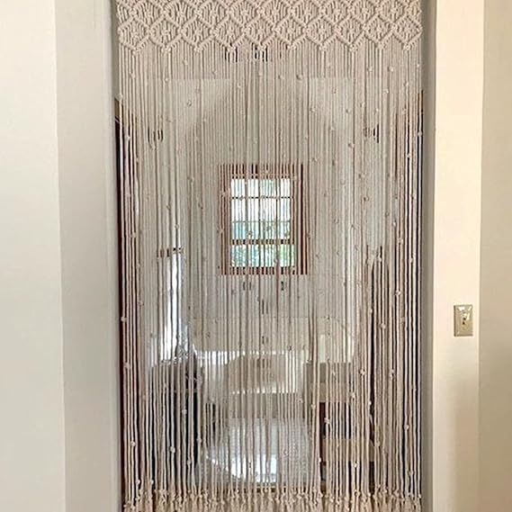 Beautiful Macrame Window Curtain For Home Decor - Leechoo