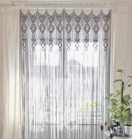 Handmade Macrame Curtains For Home 7 feet - Leechoo