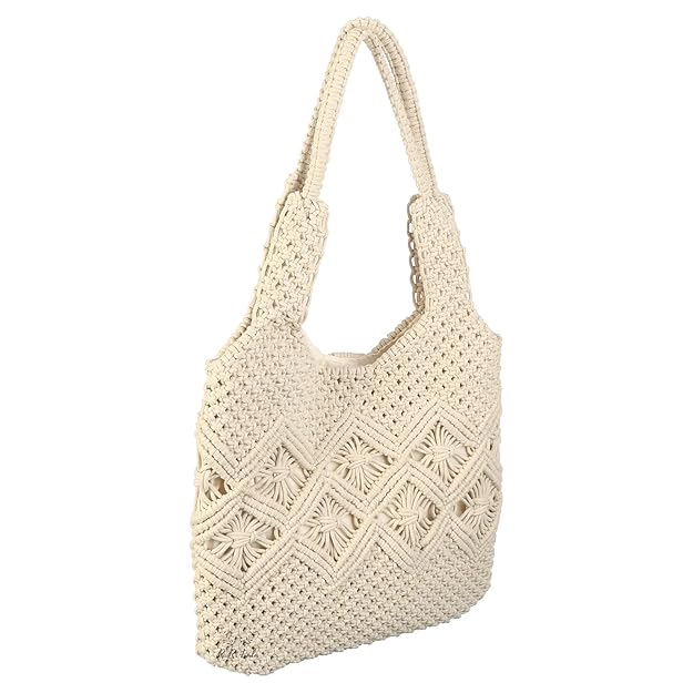 Stylish Handmade Macrame Tote Bag - Leechoo