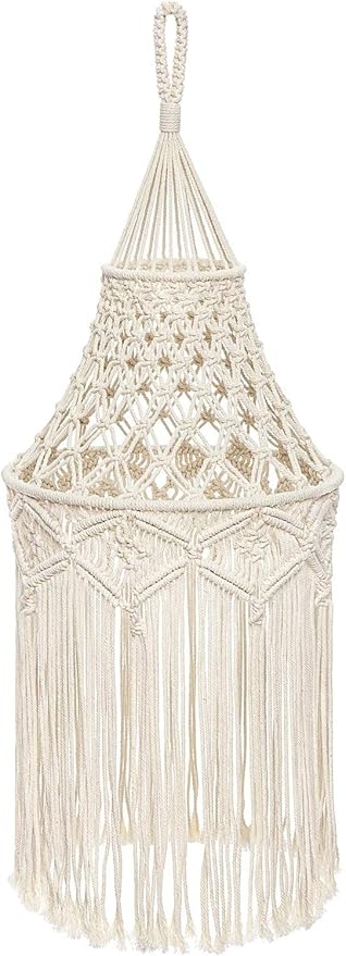 Beautiful Macrame Hanging Lamp For Home - Leechoo