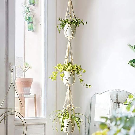 Macrame Hanging Planter 3 Tier - Leechoo