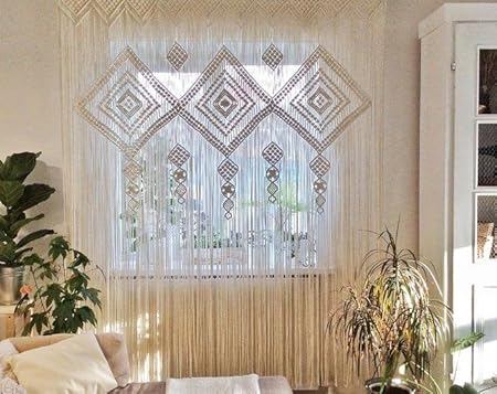 Macrame Curtains Tapestry For Home 7 feet - Leechoo