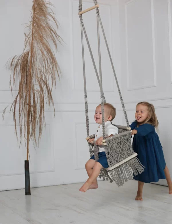 Strong Macrame Baby Swing Chair - Leechoo
