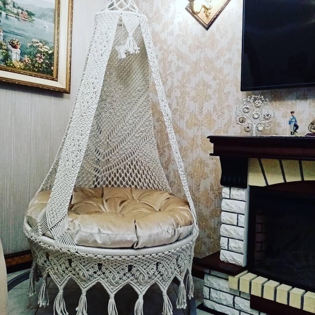 Elegant Macrame Swing For Adults - Leechoo