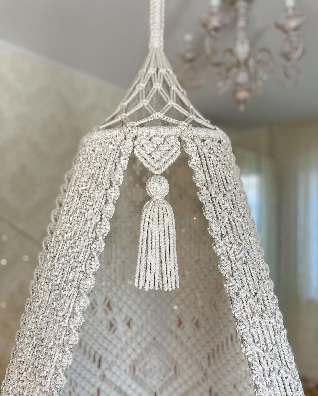 Macrame Hanging Swing For Adults - Leechoo