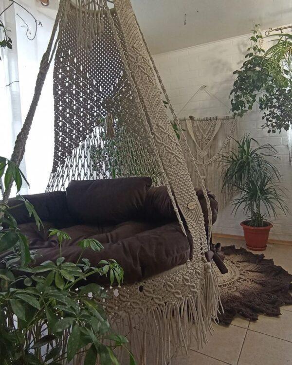 Beautiful Macrame Chair Swing - Leechoo