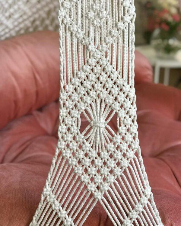 Macrame Swing With Pink Mattress - Leechoo