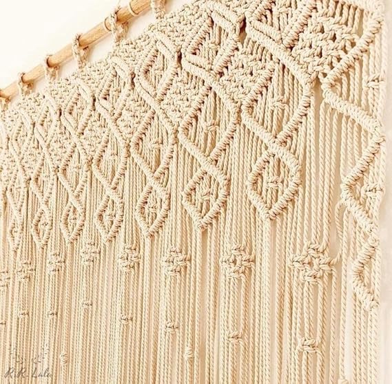 Bedroom Macrame Curtains 7 x 4 feet - Leechoo
