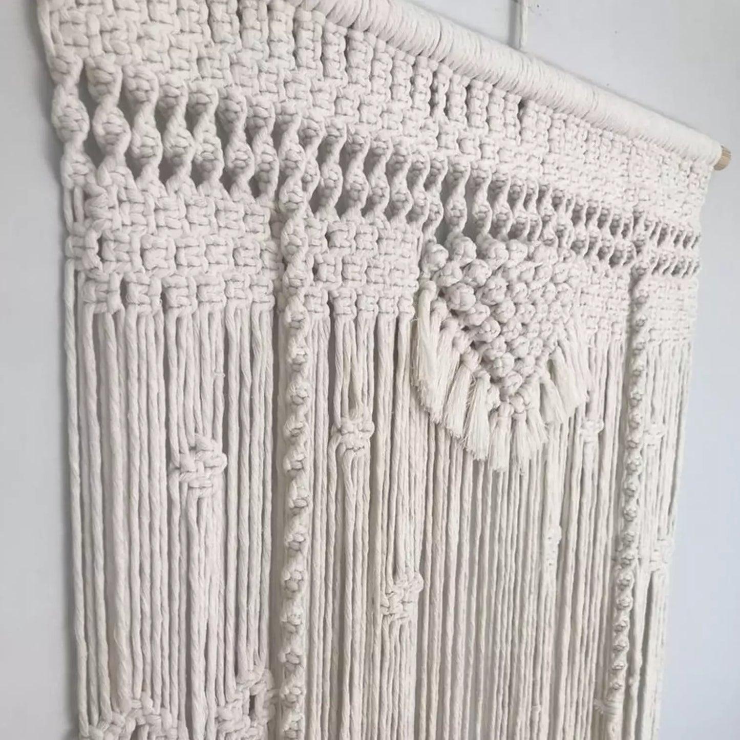 Macrame Curtain For Windows 4 x 8 feet - Leechoo