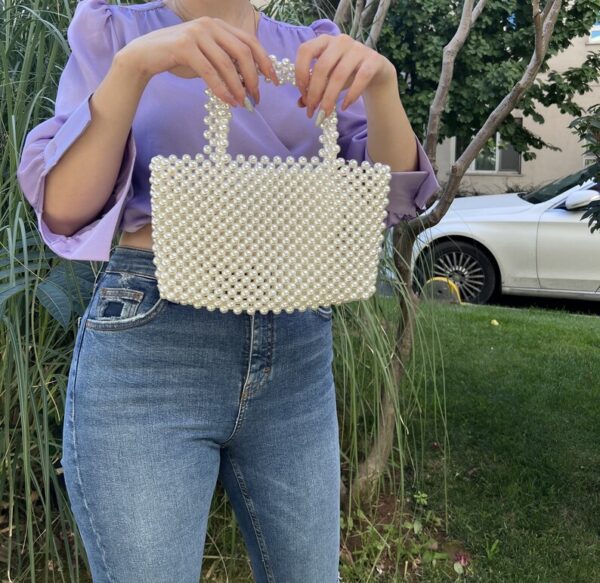 Pearl Beaded Handbag For Women - Leechoo