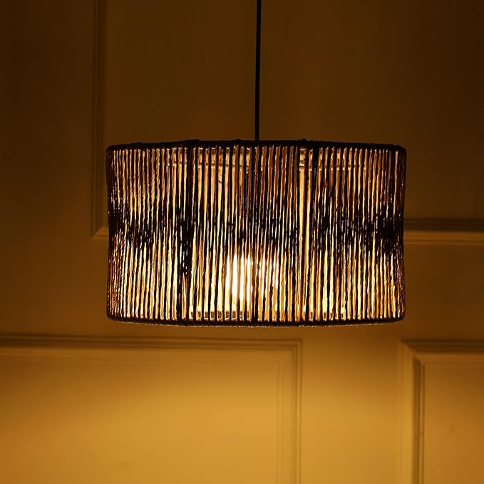 Stylish Macrame Hanging Lamp 7 inches - Leechoo