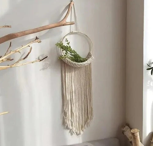 Boho Chic Macrame Wall Hanging Organizer