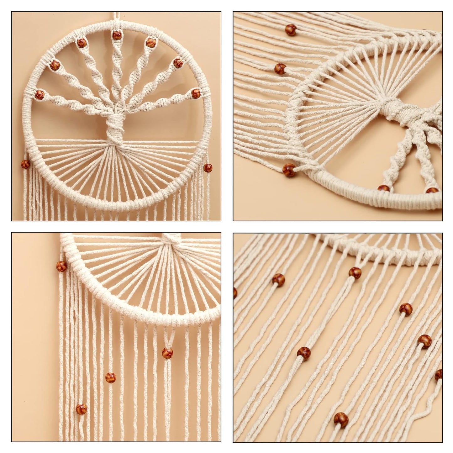 Macrame Wall Hanging Dream Catcher For Home - Leechoo