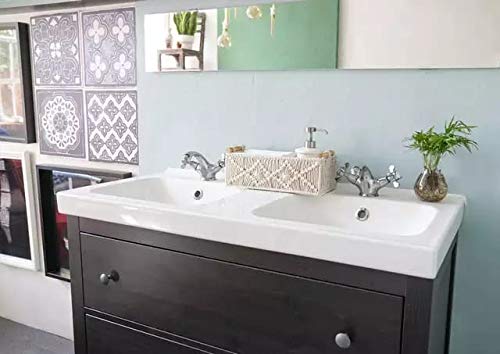 Macrame Storage Basket Bathroom Organizer - Leechoo