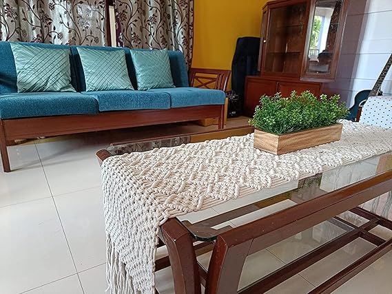 Handmade Macrame Table Runner For Home - Leechoo