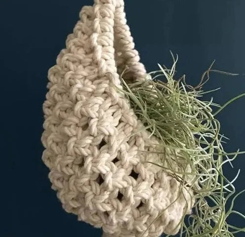 Cute Macrame Hanging Planters Set Of 3 - Leechoo