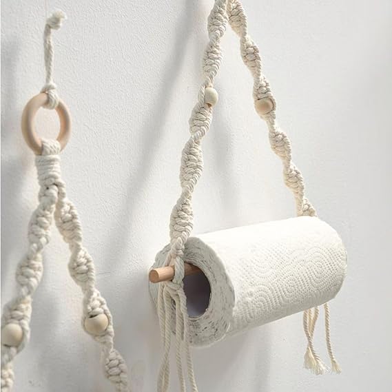 Macrame Towel Holder Set Of 2 - Leechoo