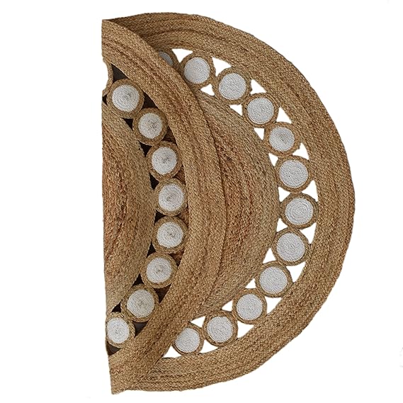 Handmade Jute Braided Round Rug 47 inches - Leechoo