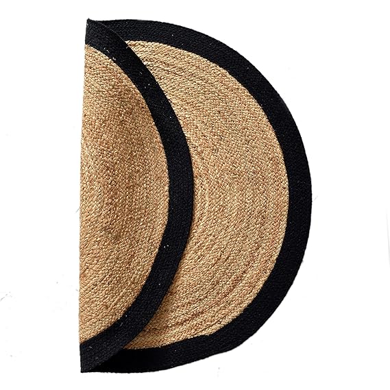 Handmade Jute Braided Round Rug - Leechoo