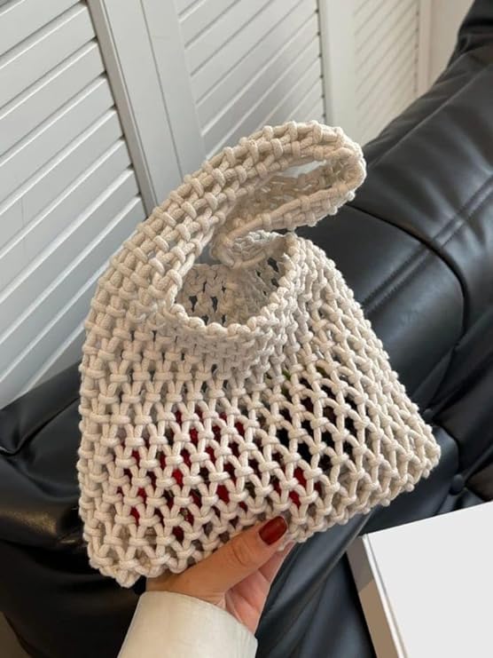 Handmade Macrame Beach Tote - Leechoo
