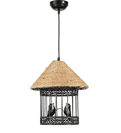 Bird Cage Macrame Hanging Lamp - Leechoo