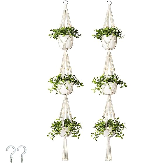 Macrame Hanging Planter 3 Tier - Leechoo