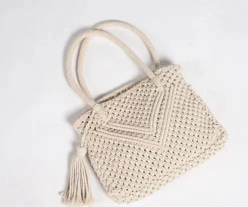 Handmade Macrame Hand Bag For Women - Leechoo