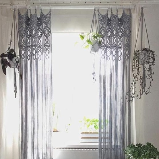 Handmade Macrame Curtains For Home 7 feet - Leechoo