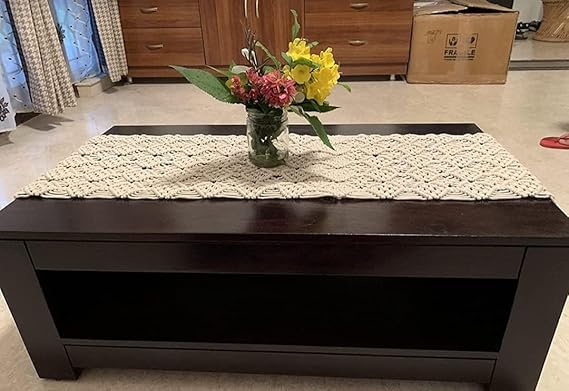 Handmade Macrame Table Runner For Home - Leechoo