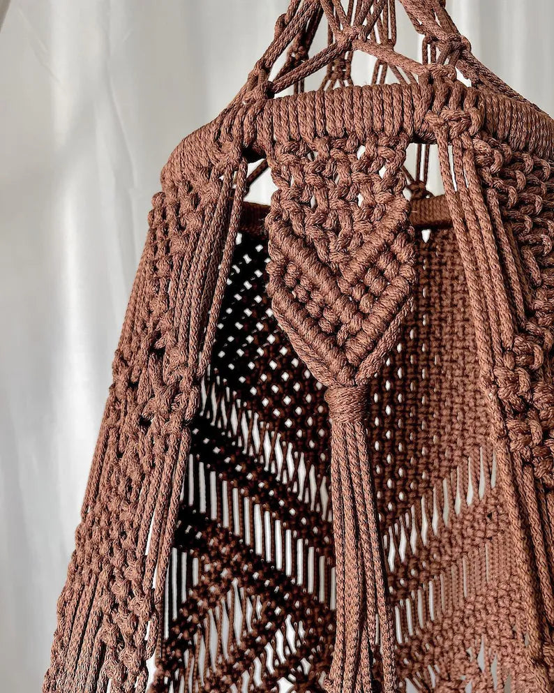 Macrame Dark Brown Swing For Adults - Leechoo