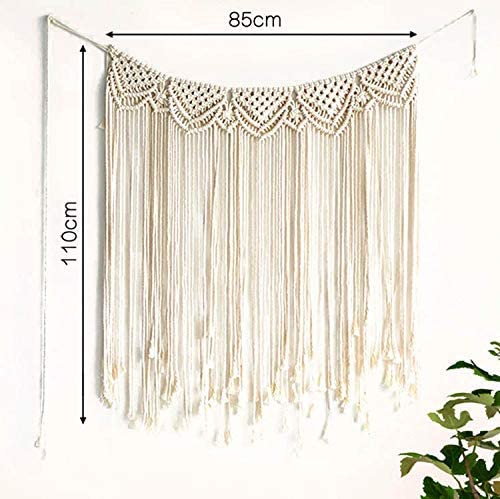 Beautiful Macrame Window Curtain Tapestry 43 inches - Leechoo