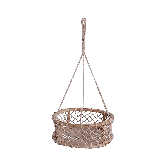Macrame Storage Basket For Kitchen - Leechoo