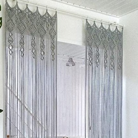 Handmade Macrame Curtains For Home 7 feet - Leechoo