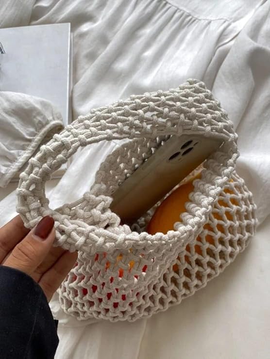 Handmade Macrame Beach Tote - Leechoo