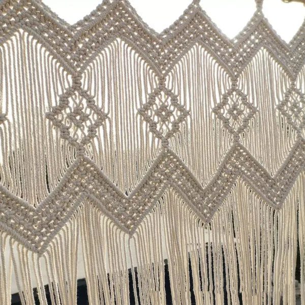 Macrame Curtain For Windows 4 x 4 feet - Leechoo