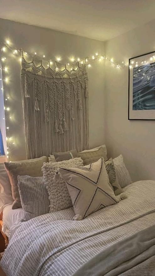 Beautiful Macrame Window Curtain 80 inches - Leechoo
