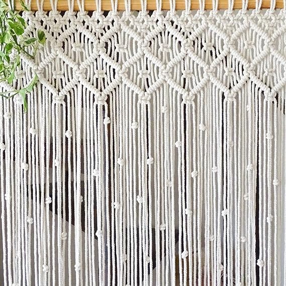 Beautiful Macrame Window Curtain For Home Decor - Leechoo
