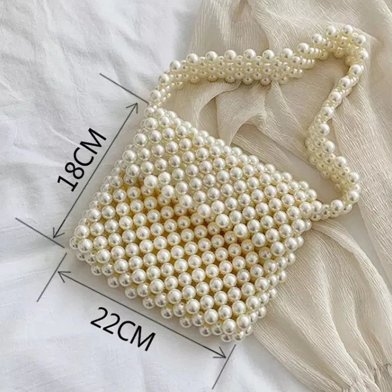Beautiful Pearl Beaded Handbag For Women - Leechoo