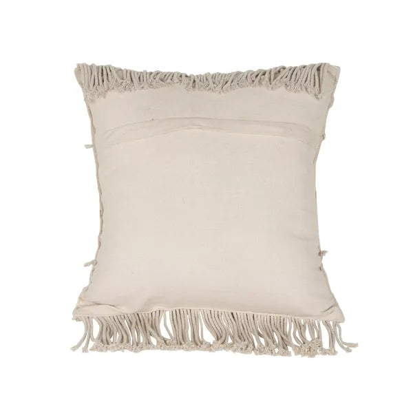 Hand Made Macrame Cushion With Cover 16 x 16 inches - Leechoo