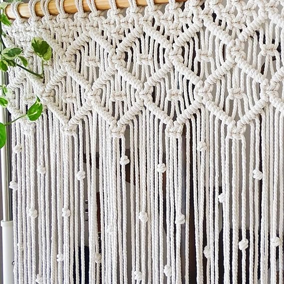 Beautiful Macrame Window Curtain For Home Decor - Leechoo