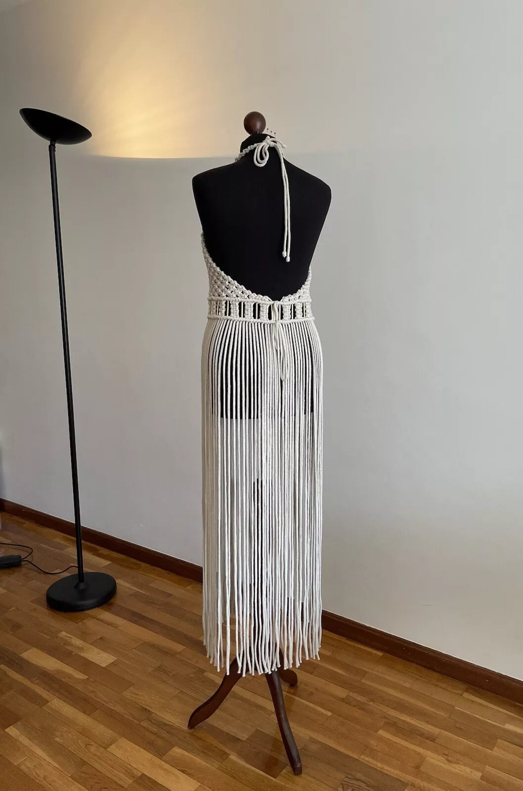 Beautiful Macrame Halter Neck Dress - Leechoo