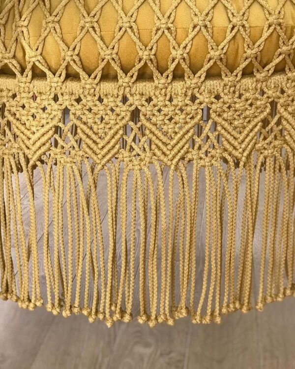 Yellow Macrame Swing For Adults - Leechoo