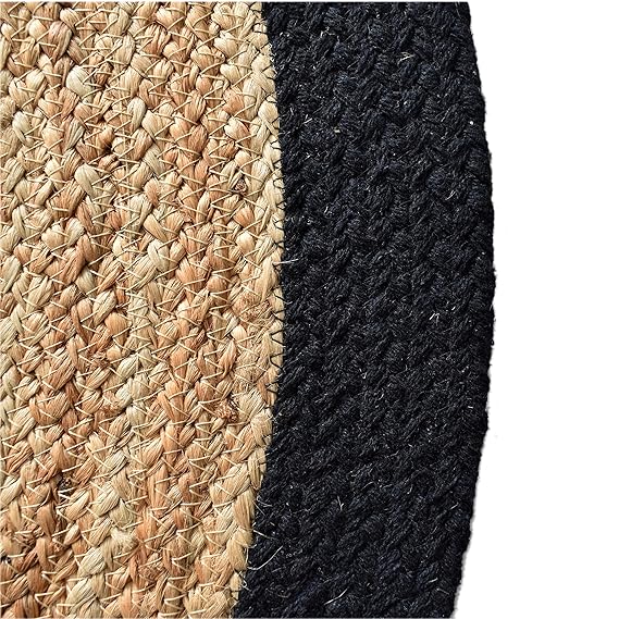 Handmade Jute Braided Round Rug - Leechoo