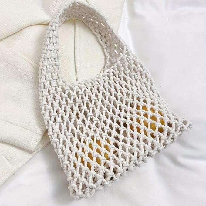 Handmade Macrame Beach Tote - Leechoo
